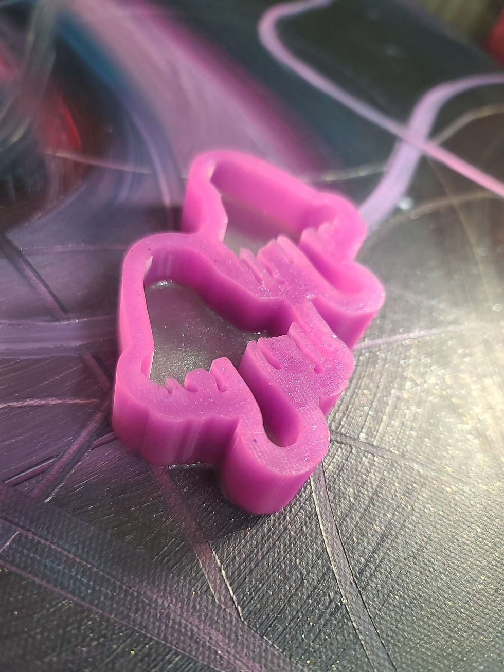 Thumbnail: Drippy Mushroom Set Silicone Mold for Earrings, Magnets and more