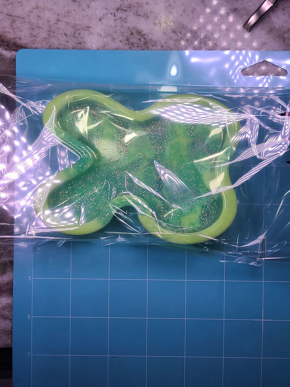Thumbnail: GLOW A1 Glitter Tray Glossy Glow in the dark Jewelry Tray