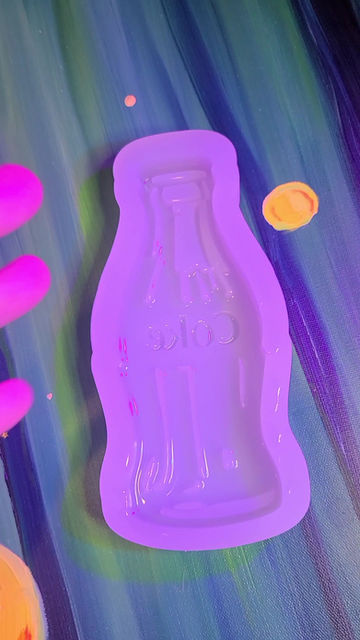 Thumbnail: Bottle Soda Pop Large Handmade Silicone Mold Glossy