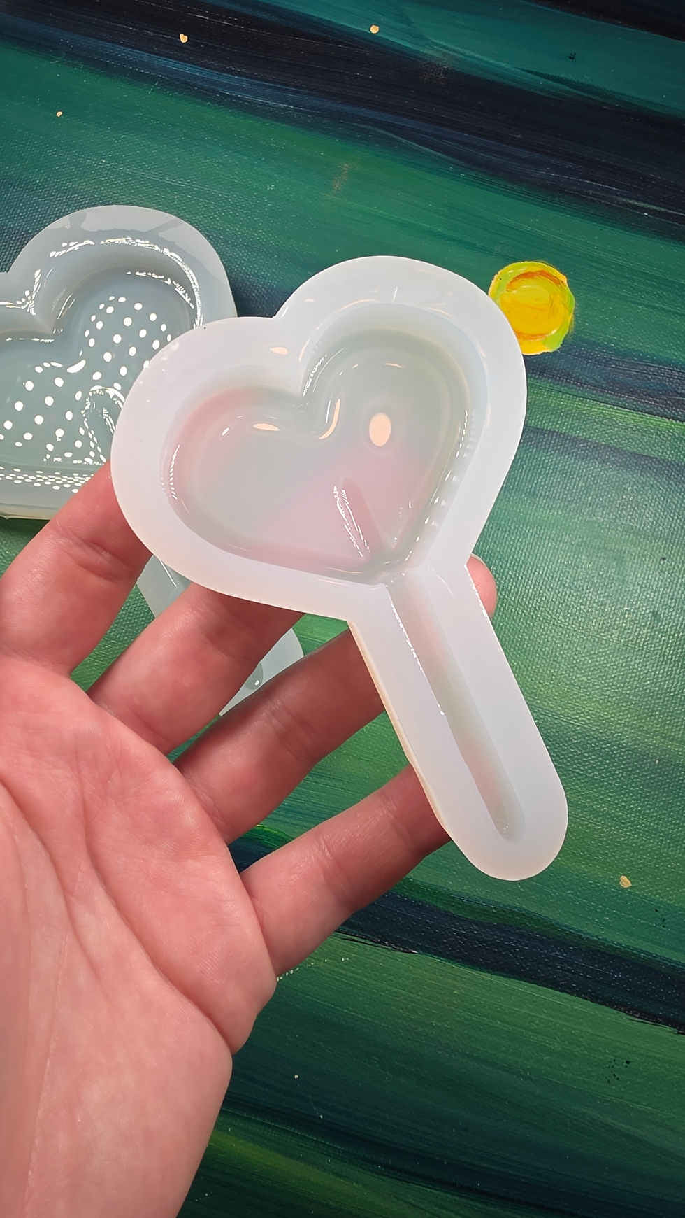 Thumbnail: Heart Sucker Glossy Silicone Mold Choose Size