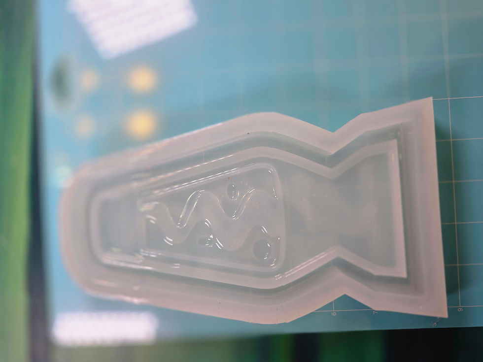 Thumbnail: 3d Lava Lamp Tray Glossy Handmade Silicone Mold