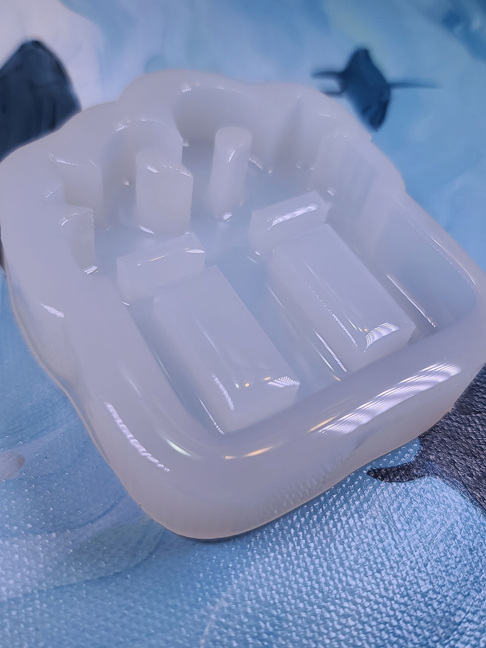Thumbnail: Gift Box 3d Glossy Thick Handmade Silicone Mold Present Mold