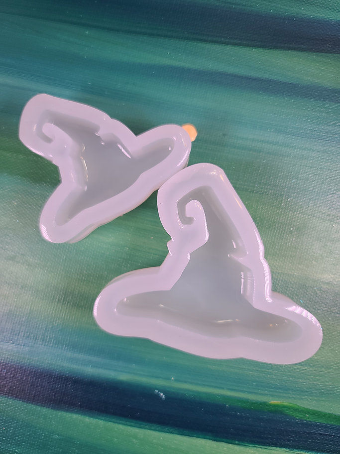 Witch Hat Glossy Deep Handmade Silicone Mold Choose size