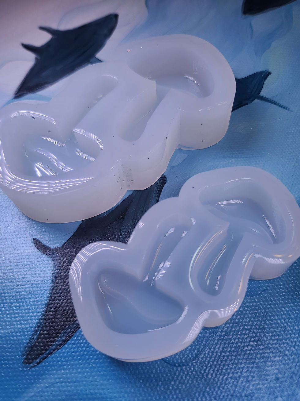 Thumbnail: 3d Mushroom Glossy Handmade Silicone Mold Clear UV Rounded