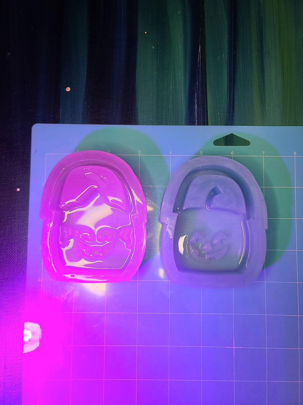 Thumbnail: Candy Buckets Handmade Silicone Mold Choose Design Pumpkin Witch Mold