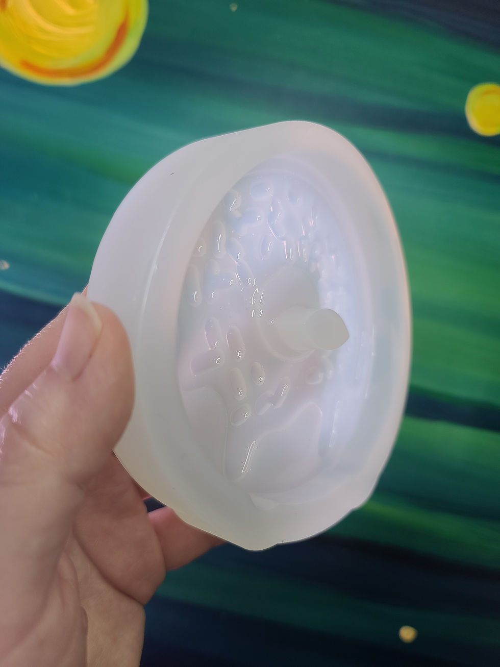 Thumbnail: Sprinkle Donut Medium Glossy Handmade Silicone Mold