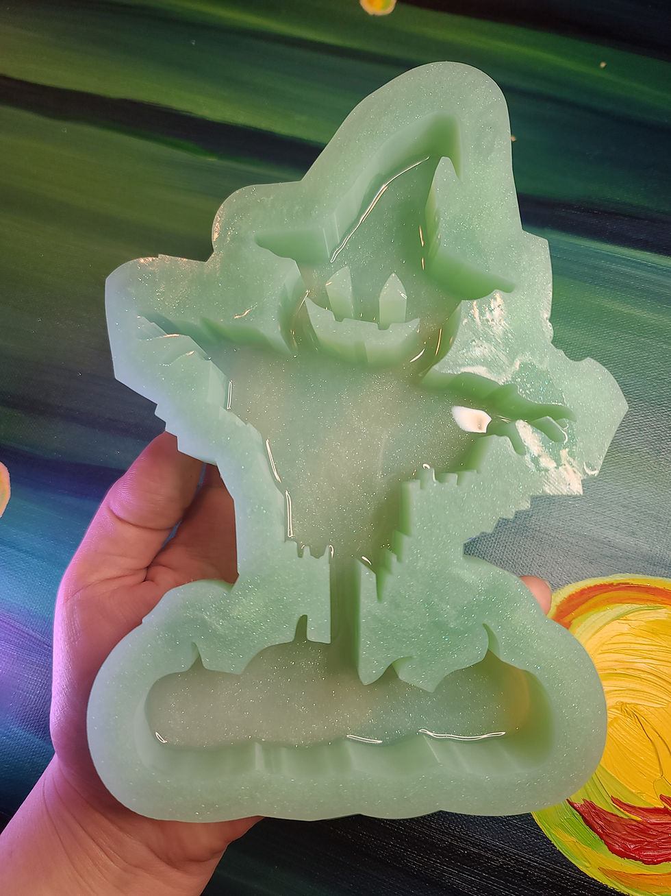 Thumbnail: XL Scarecrow Mold Standing Deep Handmade Silicone Mold