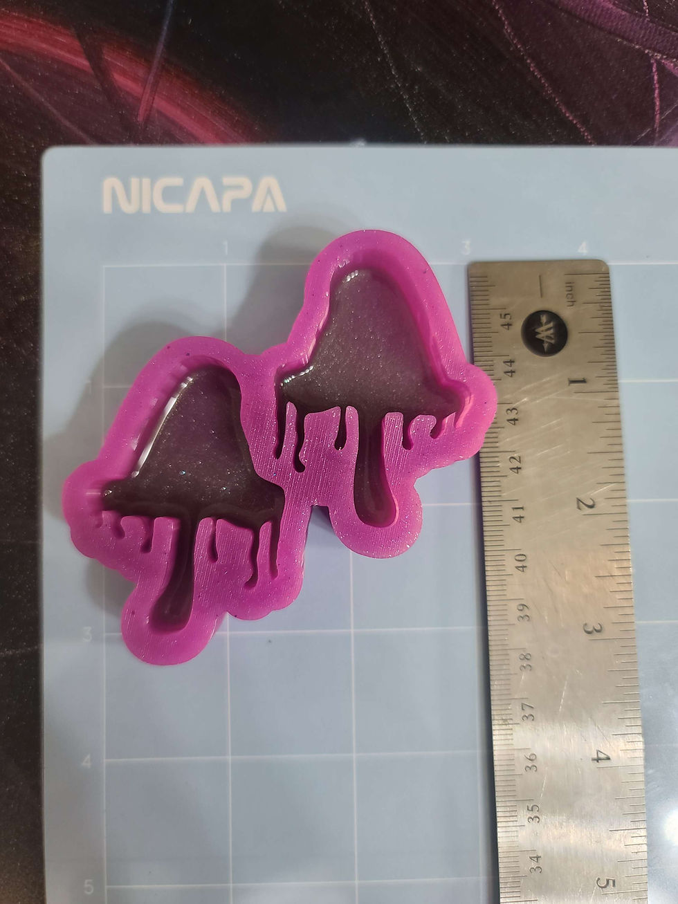 Thumbnail: Drippy Mushroom Set Silicone Mold for Earrings, Magnets and more