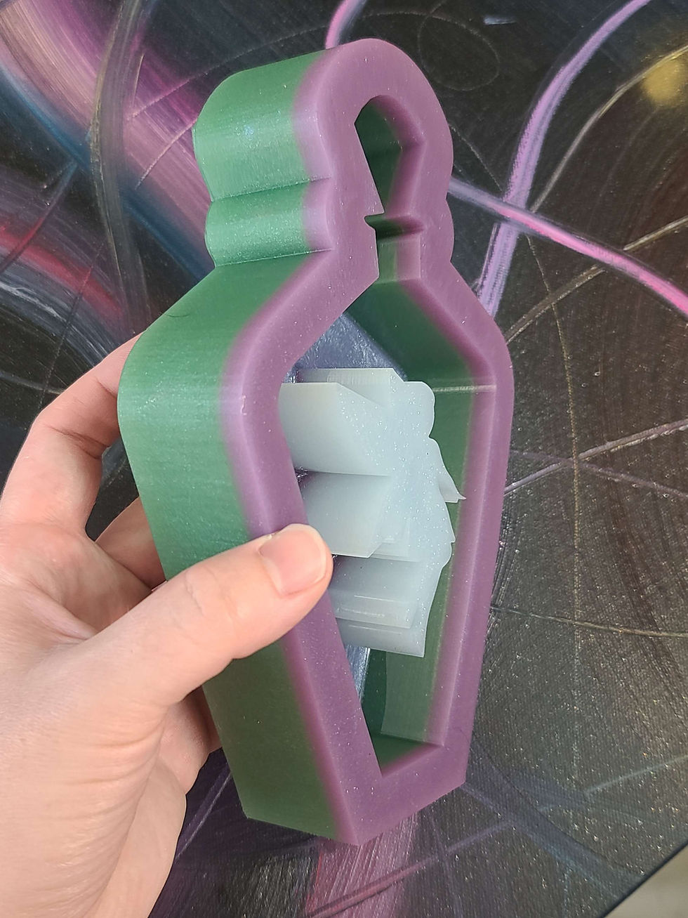 Thumbnail: XL Fairy Potion Glossy  Deep Standing Handmade Silicone Mold