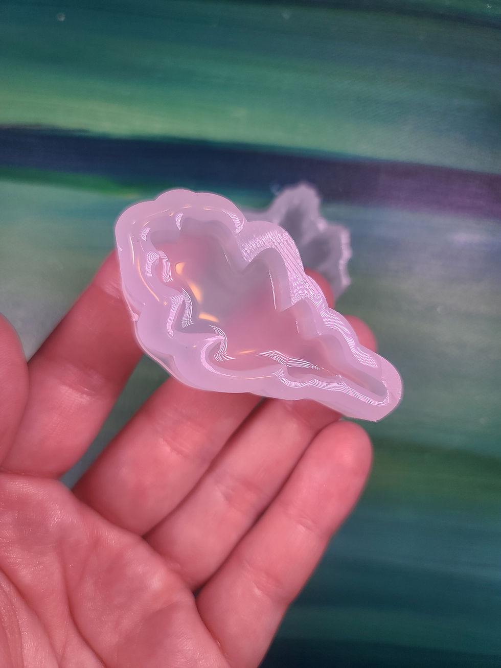 Thumbnail: MINI Leaf Glossy Domed Handmade Silicone Mold Choose Design or Set Mini Set Mold