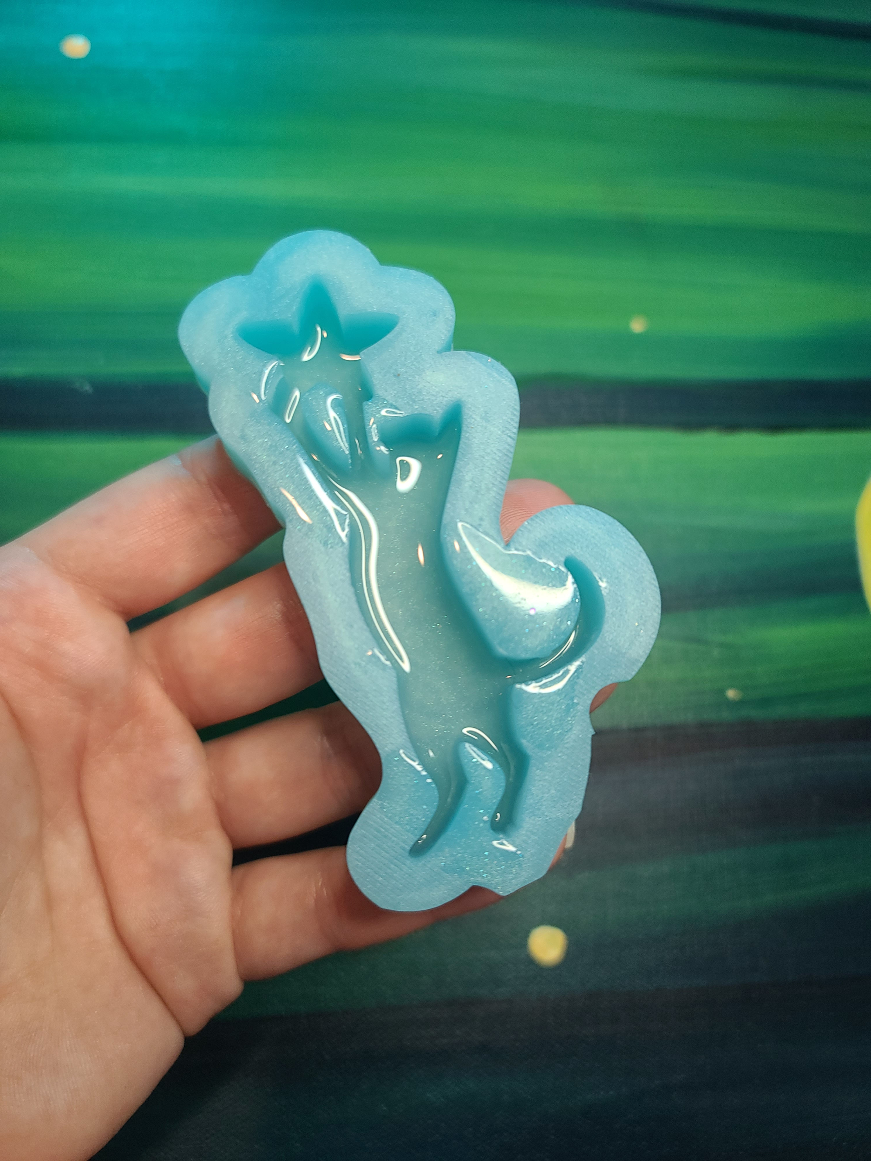 Star Cat Silicone Mold Keychain Magnet Handmade Mold