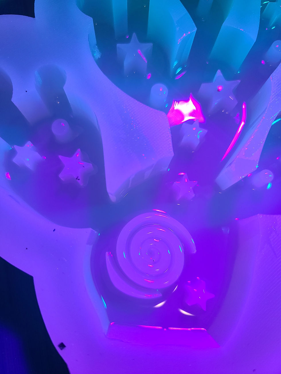 Thumbnail: XL Cosmic Cactus Standing Deep Handmade Silicone Mold