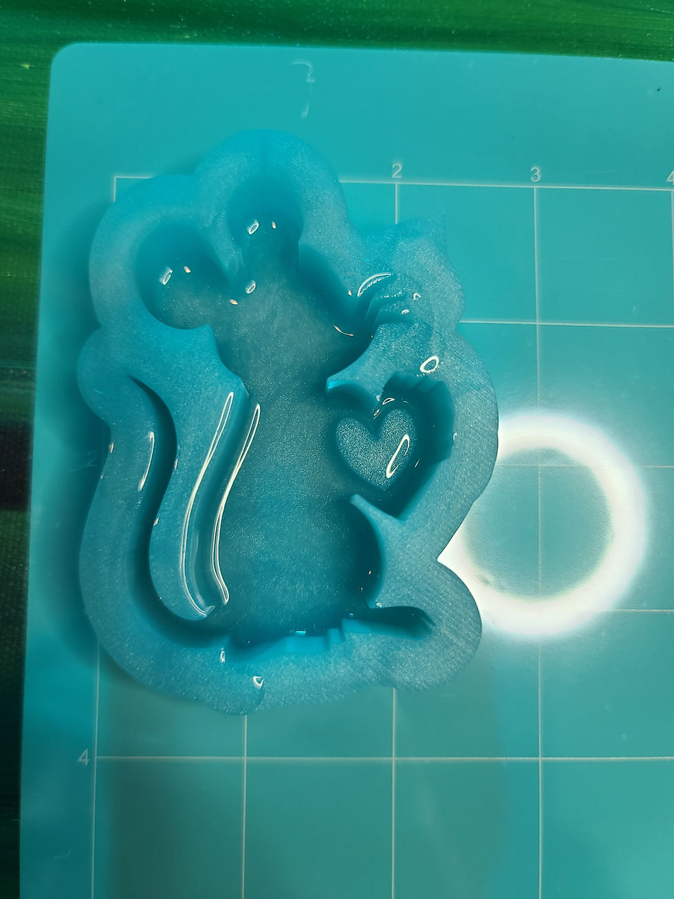 Thumbnail: Heart Mouse 3d Small Standing Silicone Mold Valentine