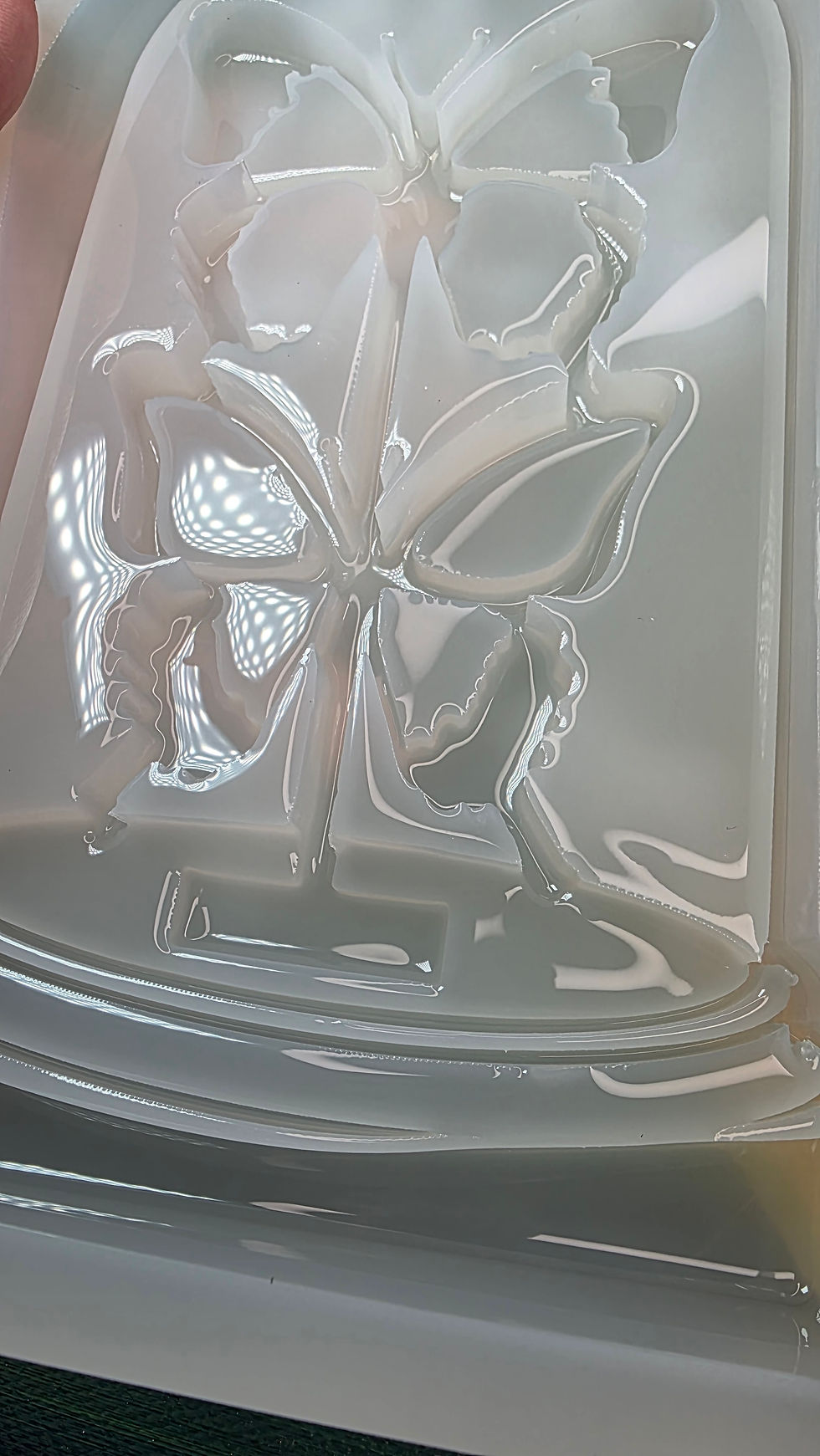 Thumbnail: XL Butterfly Specimen Cloche 3d Glossy Silicone Mold Handmade Unique Clear Mold