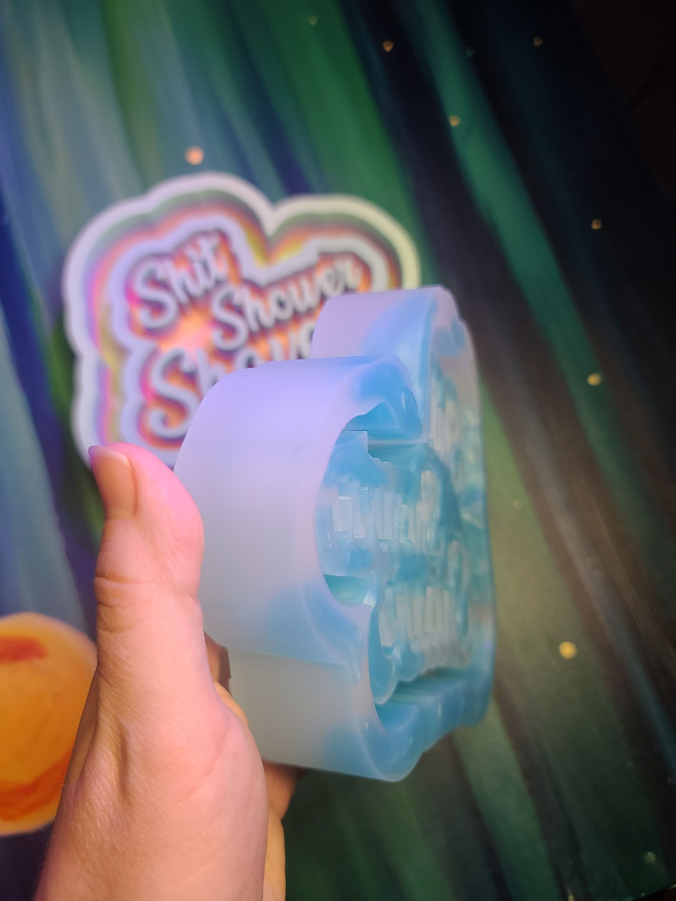 Thumbnail: Bathroom Sign Three S's Shit Shower Shave Standing Glossy Handmade Silicone Mold