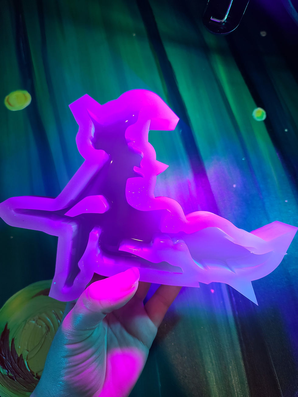 Thumbnail: XL Witch Standing Deep Mold Handmade Silicone Mold