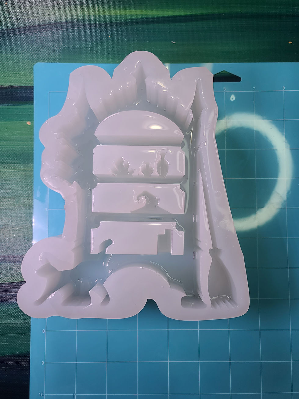 Thumbnail: XL Witchy Shelf 3d Glossy Deep Handmade Silicone Mold