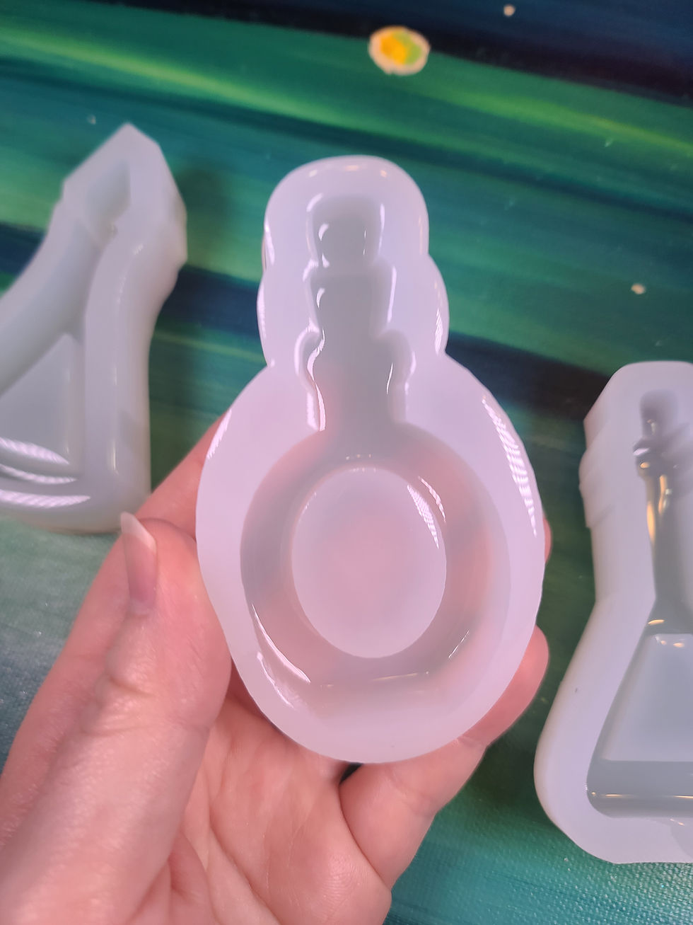 Thumbnail: Shaker Potion Mold Glossy Standing Deep Handmade Silicone Mold Domed