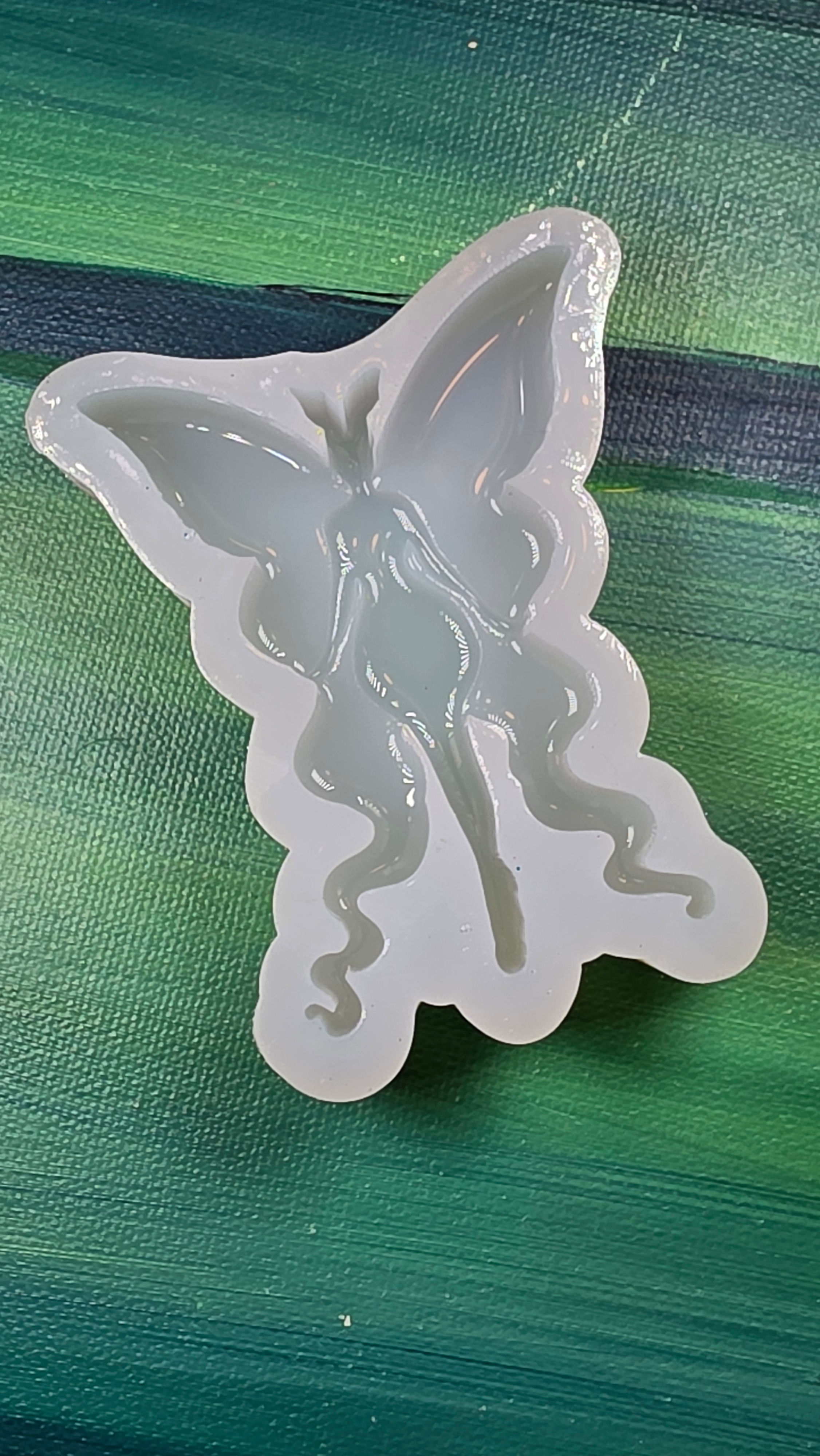 Small 3d Luna Moth Fairy Glossy Handmade Silicone Mold