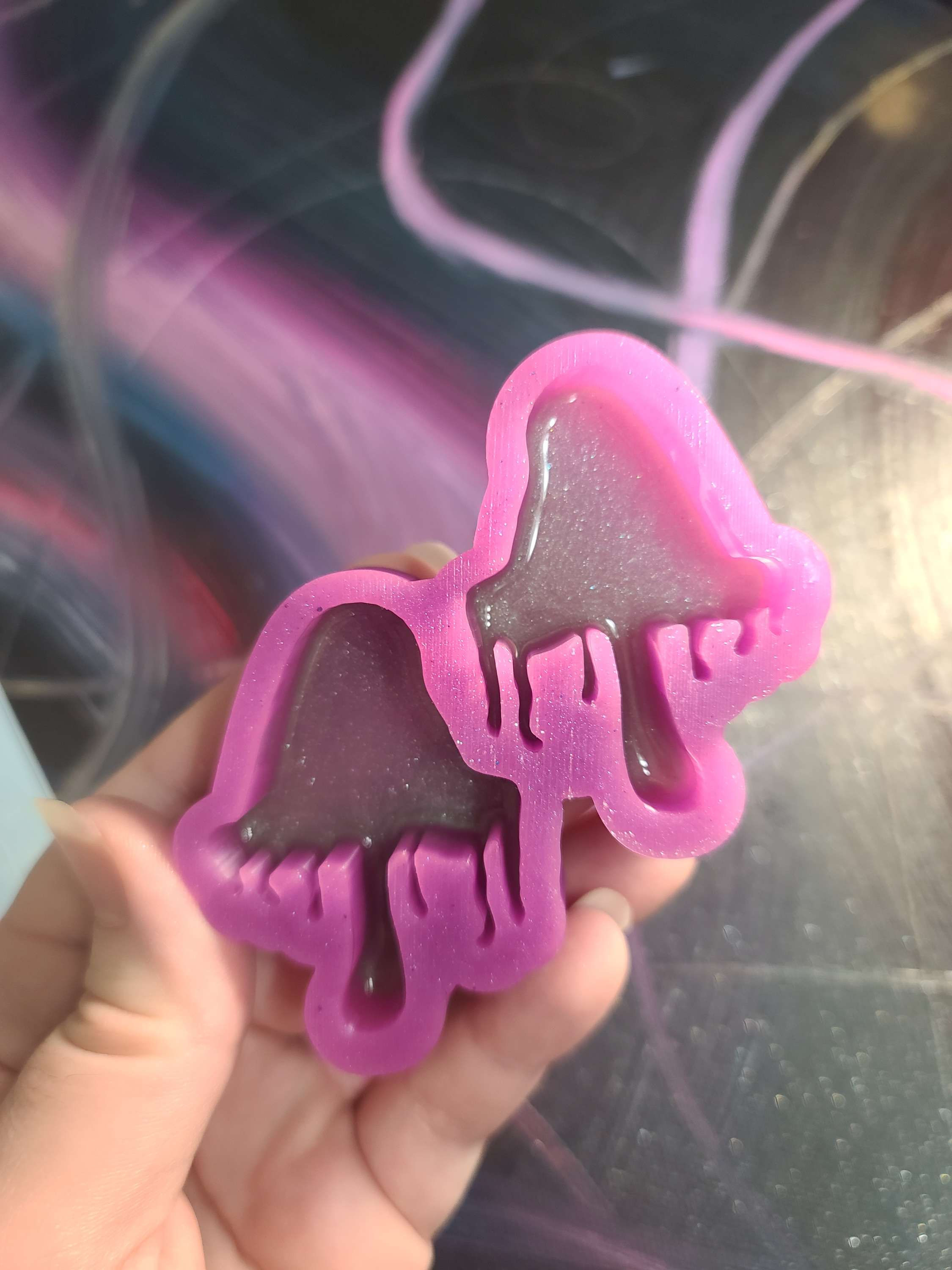 Drippy Mushroom Set Silicone Mold for Earrings, Magnets and more
