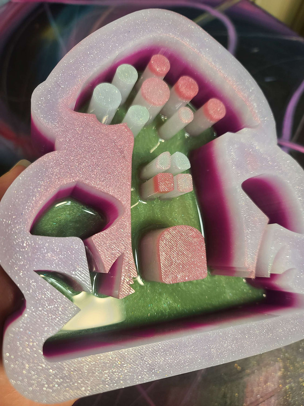 Thumbnail: XL Mushroom Fairy House Silicone Mold - Deep Standing Mold