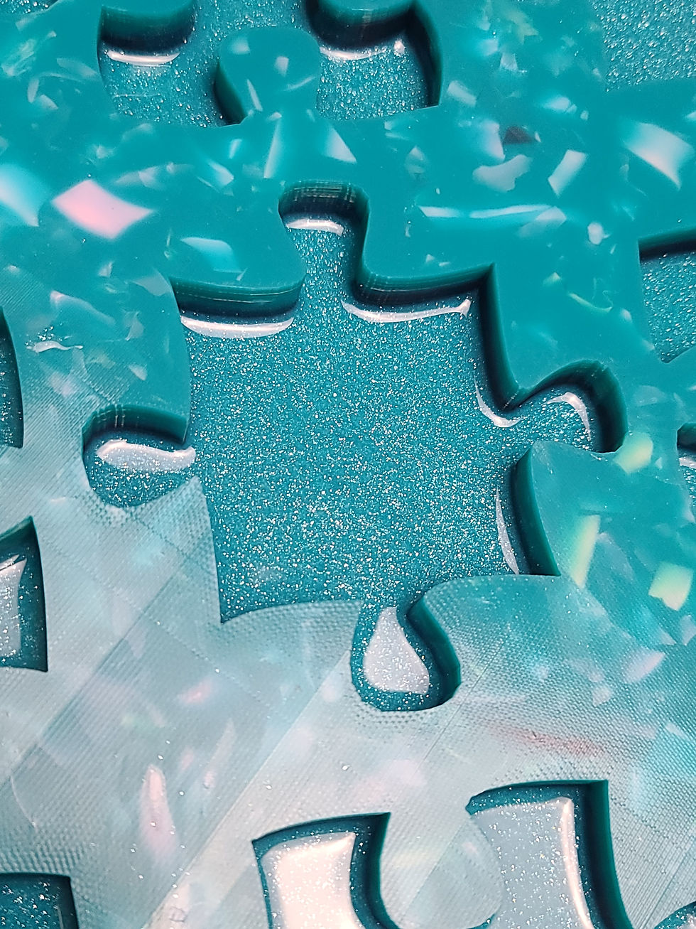 Thumbnail: BIG Square Puzzle Mold 9 piece set