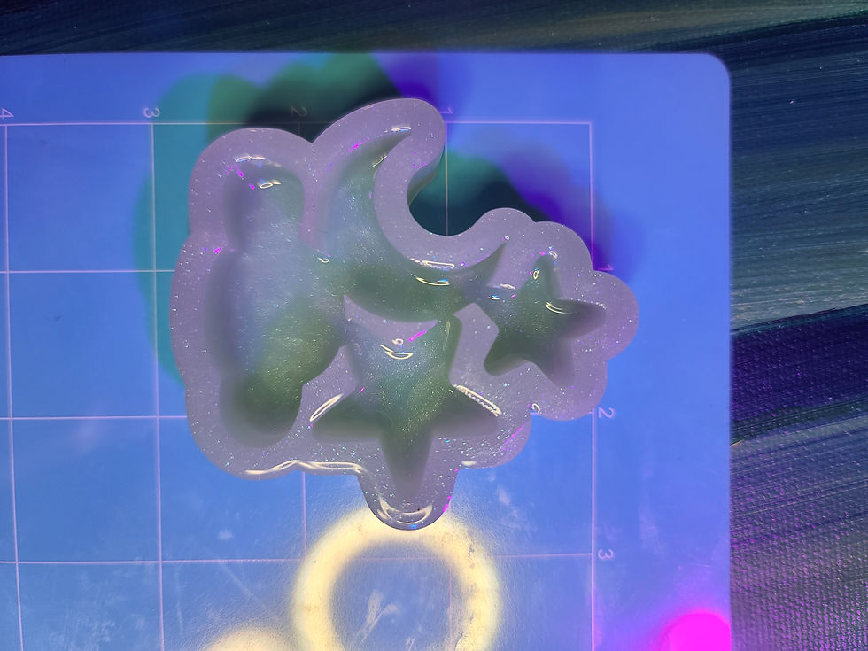 Thumbnail: Cloud Star Moon Keychain Handmade Silicone Mold