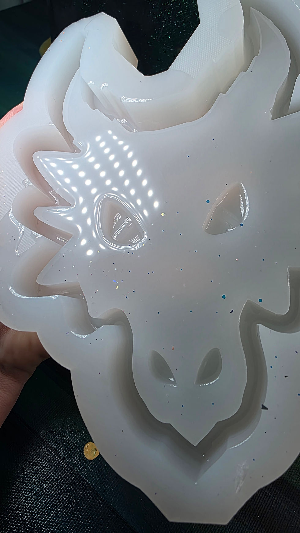 Thumbnail: XL Dragon Head Tray 3d Glossy Handmade Silicone Mold