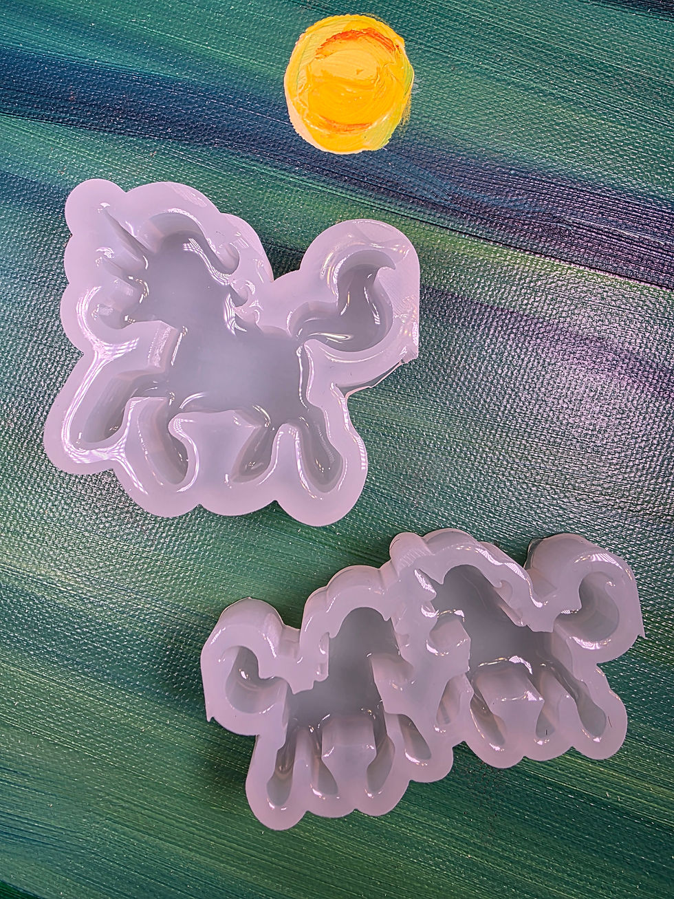 Thumbnail: Unicorn Glossy Handmade Silicone Mold Keychain Earring Magnet Mold