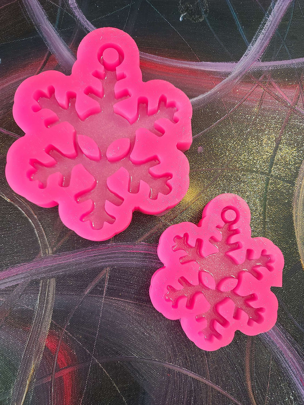 Thumbnail: Alien Snowflake Ornament Mold Various size