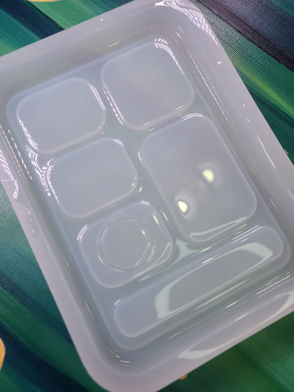 Thumbnail: Lunch Tray Glossy 3d Handmade Silicone Mold Retro Food Mold
