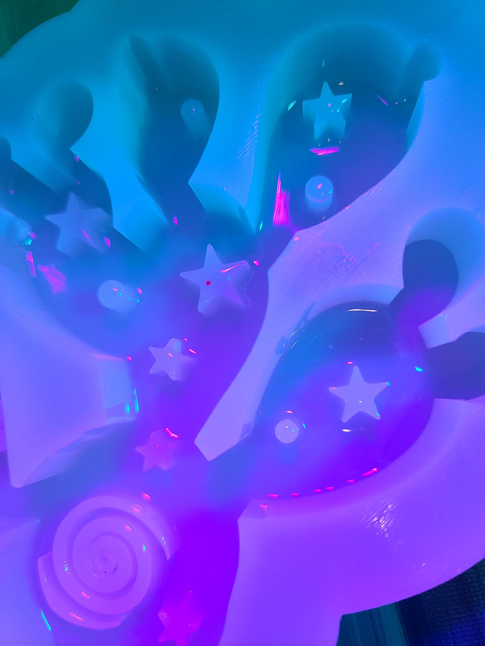 Thumbnail: XL Cosmic Cactus Standing Deep Handmade Silicone Mold