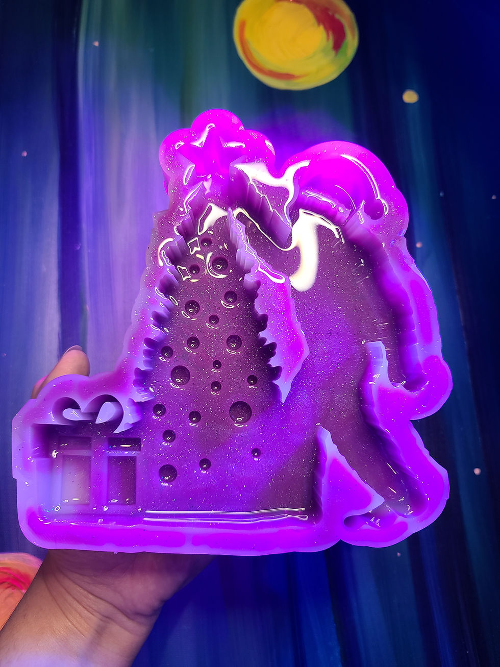 Thumbnail: XL Bigfoot Christmas Tree Standing Glossy Handmade Silicone Mold