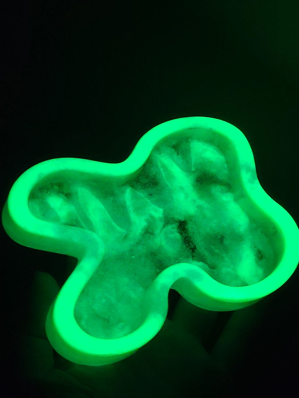 Thumbnail: GLOW A1 Glitter Tray Glossy Glow in the dark Jewelry Tray