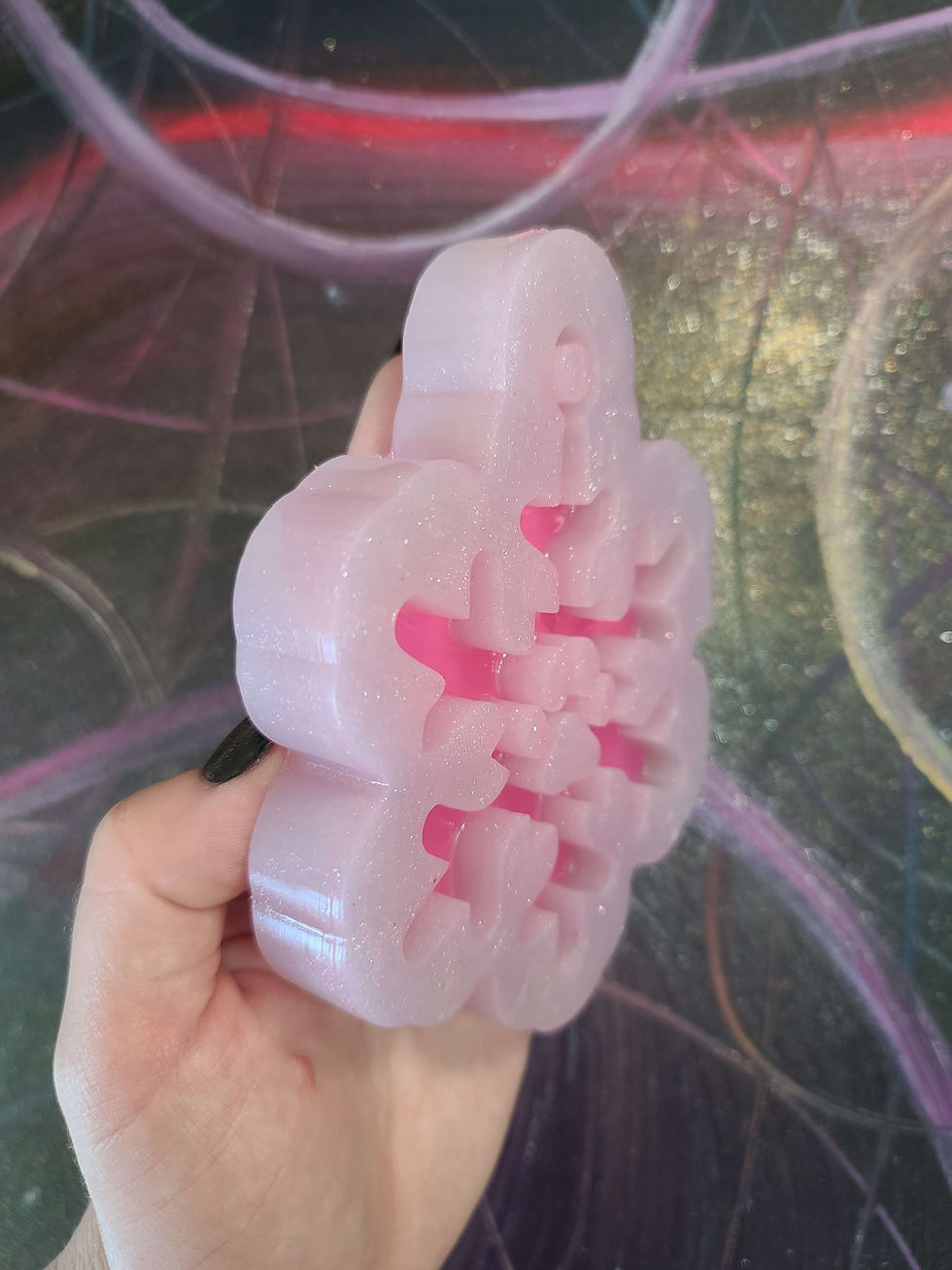 Thumbnail: Paw Snowflake Ornament Silicone Mold Cat Dog Christmas Mold