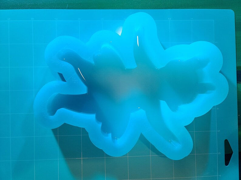 Thumbnail: XL Ballerina Bear Glossy Standing Handmade Silicone Mold