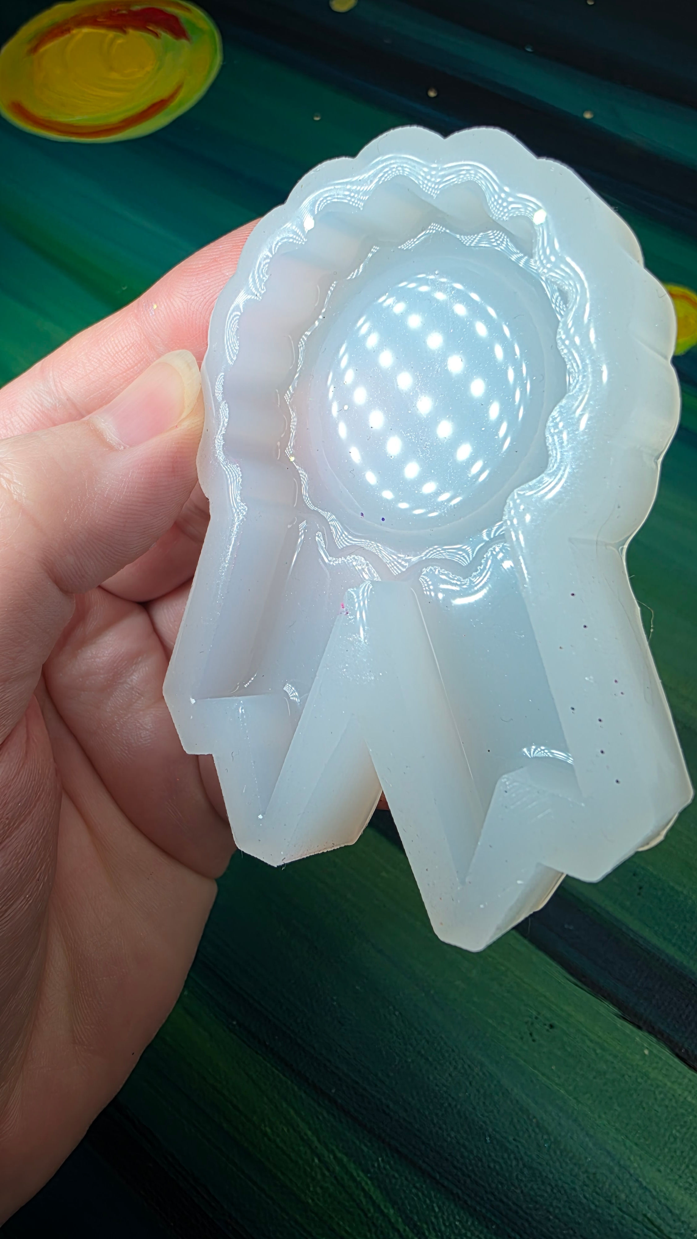 Blue Ribbon Glossy Silicone Mold Handmade Mold