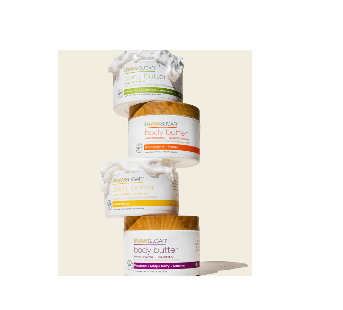 Thumbnail: Raw Sugar Living Body Butter + Raw Coconut + Mango,  7 Oz