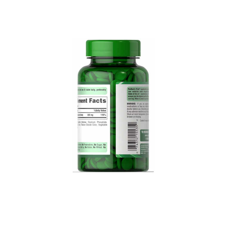 Thumbnail: Puritan's Pride High Potency Magnesium Tablets, 500 mg, 100 Count