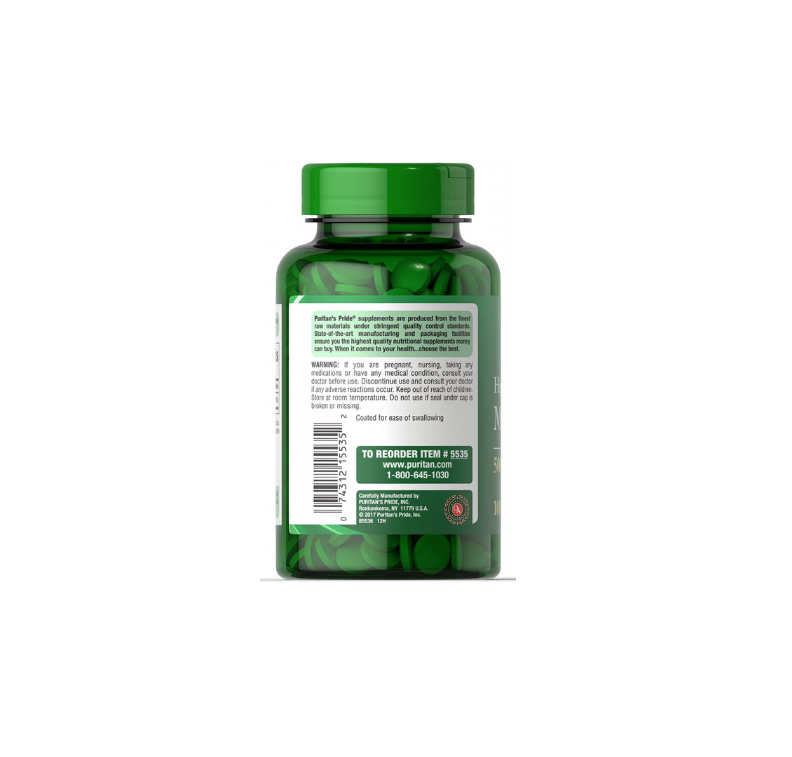 Thumbnail: Puritan's Pride High Potency Magnesium Tablets, 500 mg, 100 Count