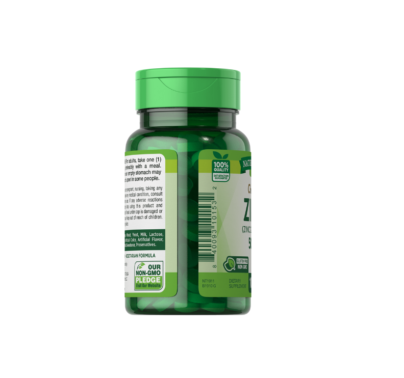 Thumbnail: Nature's Truth Zinc 50 mg Chelated Supplements, 100 Count