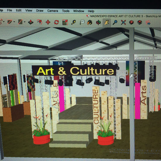 DESIGN D'ESPACE MULTICULTUREL MADIN'EXPO