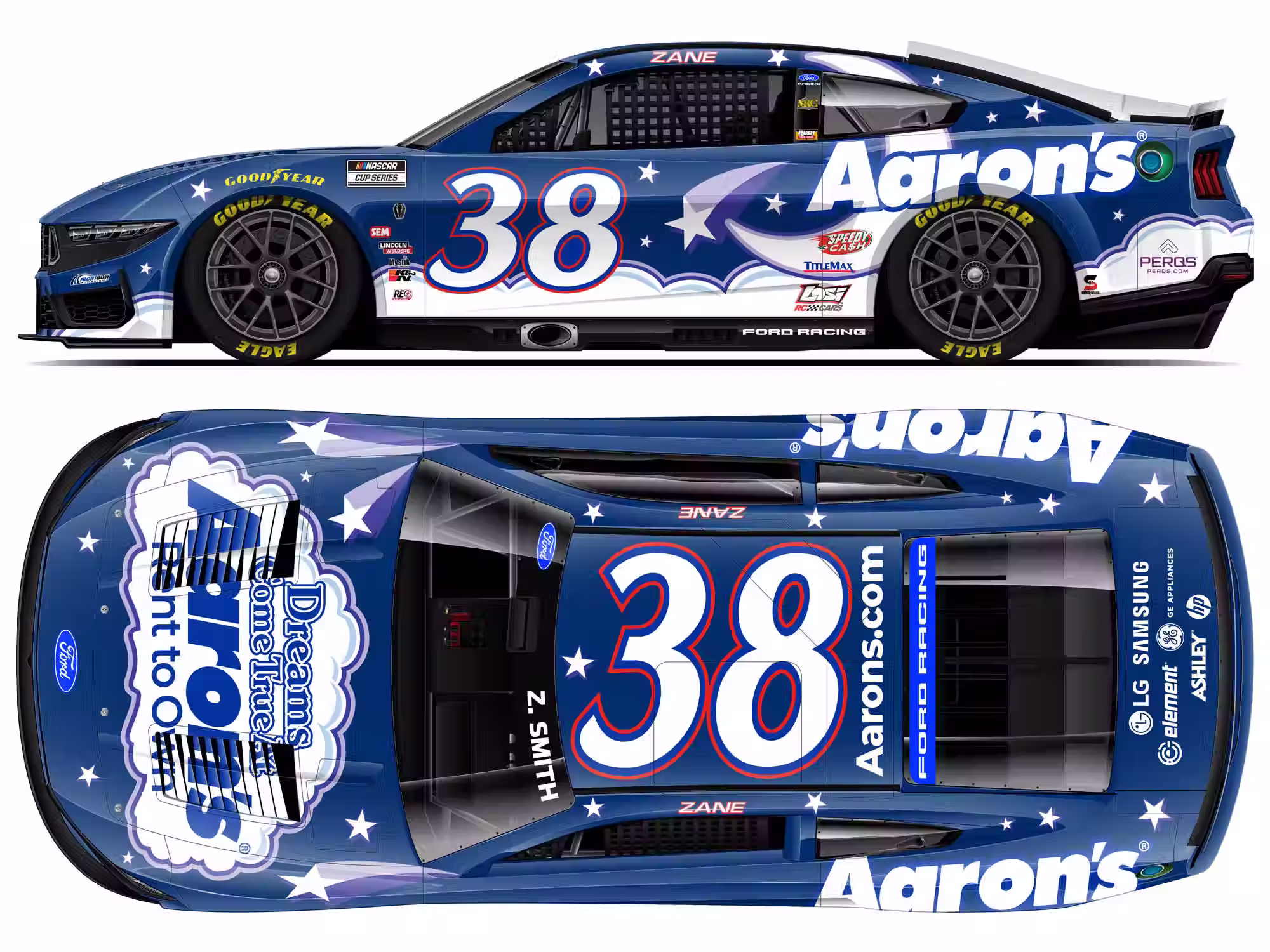 Zane Smith 2026 Aaron's Dream Machine 1/24 Elite