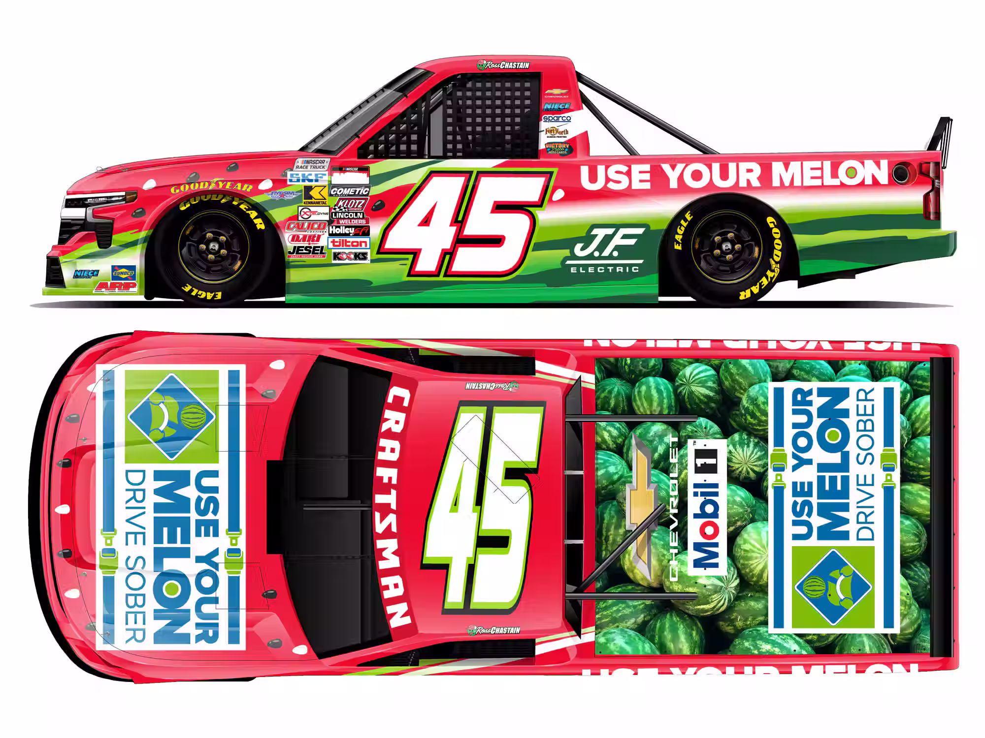 Ross Chastain 2026 Use Your Melon 1/24 ARC