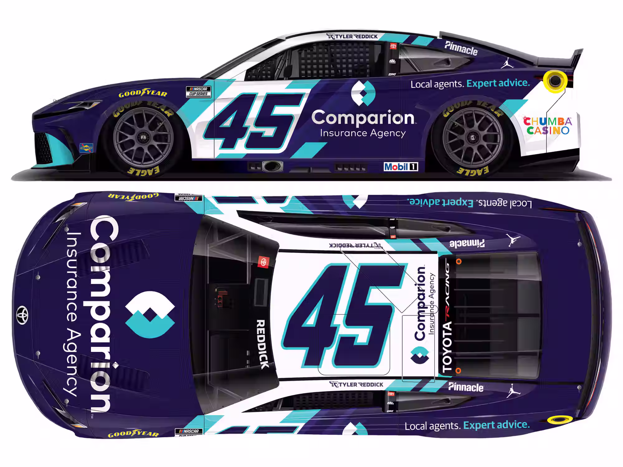 Tyler Reddick 2026 Comparion Insurance 1/24 Elite