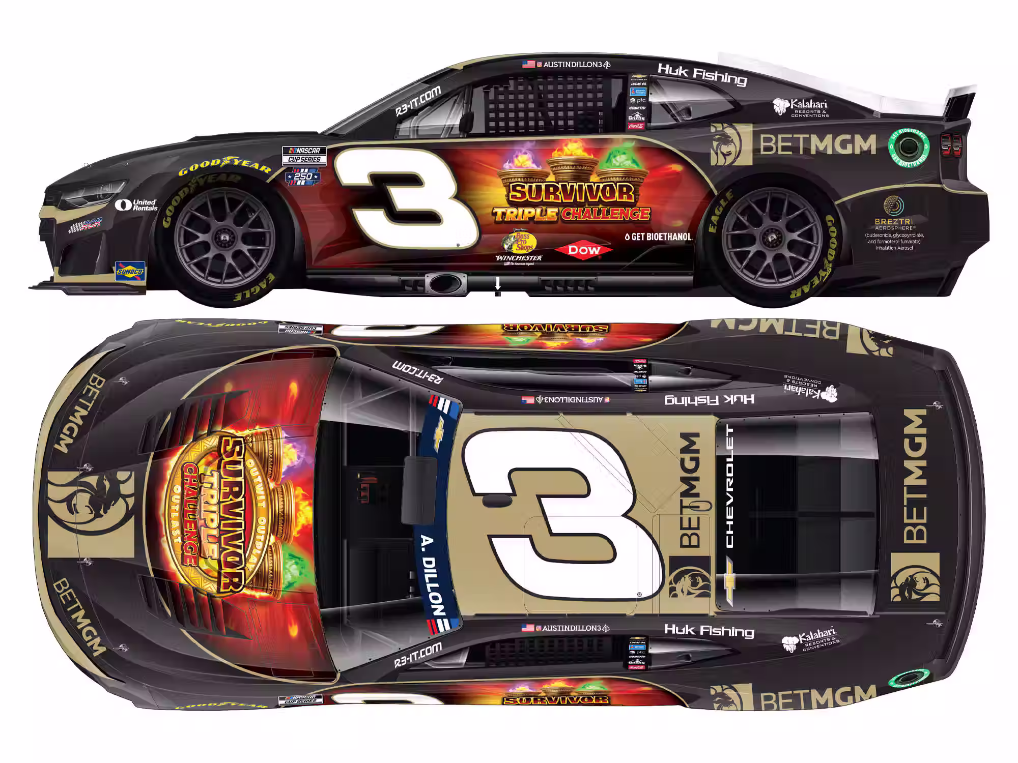 Austin Dillon 2026 Bet MGM Survivor Triple Challenge 1/24 ARC