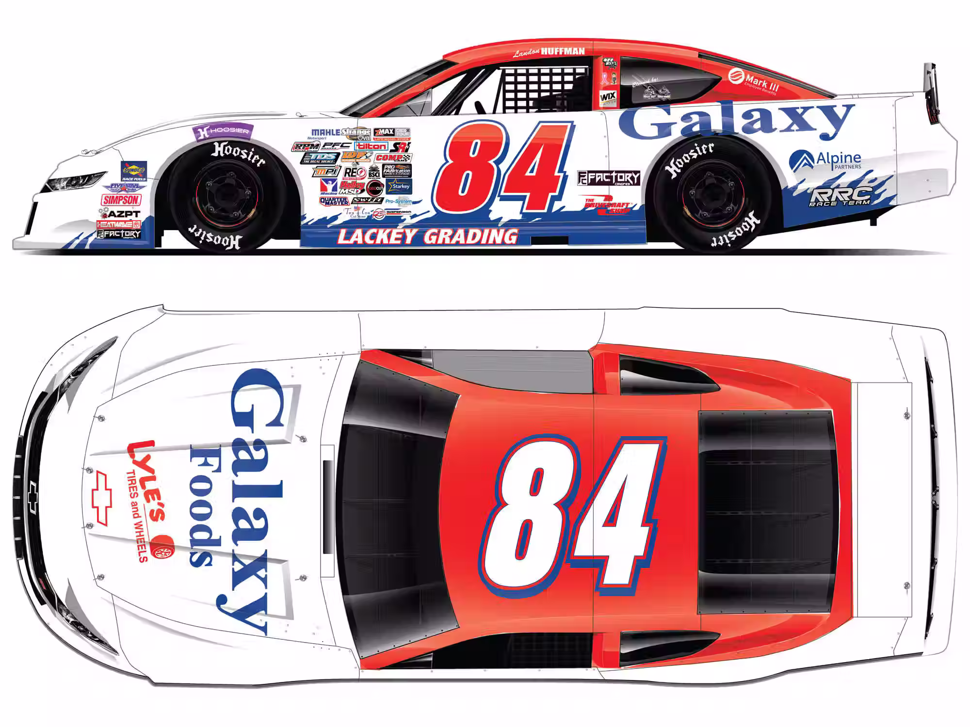 Landon S Huffman 2026 Galaxy Foods Retro 1/64 Diecast