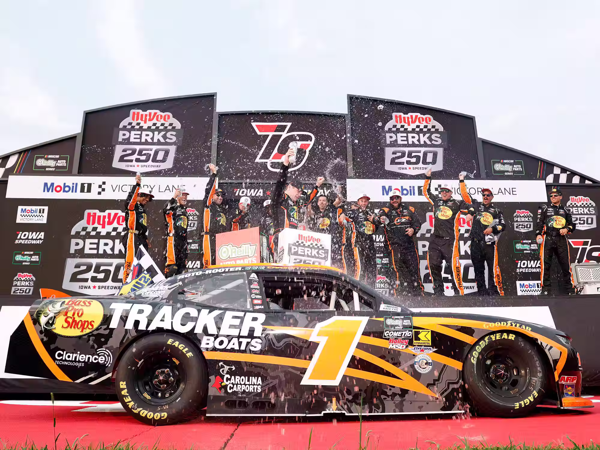 Carson Kvapil 2026 Bass Pro Shops Tracker Boats Raced Win 1/24 ARC Diecast