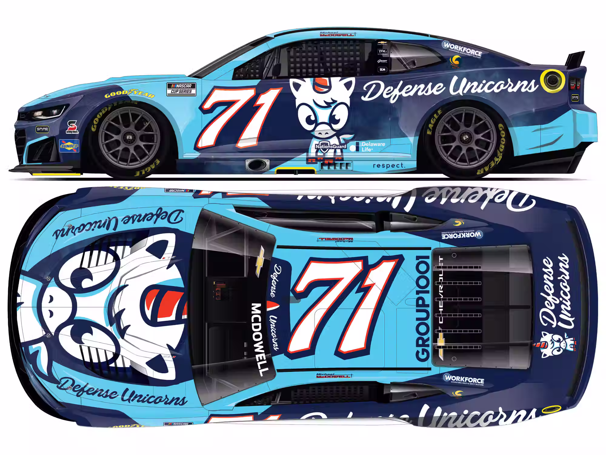 Michael McDowell 2026 Defense Unicorn 1/24 ARC