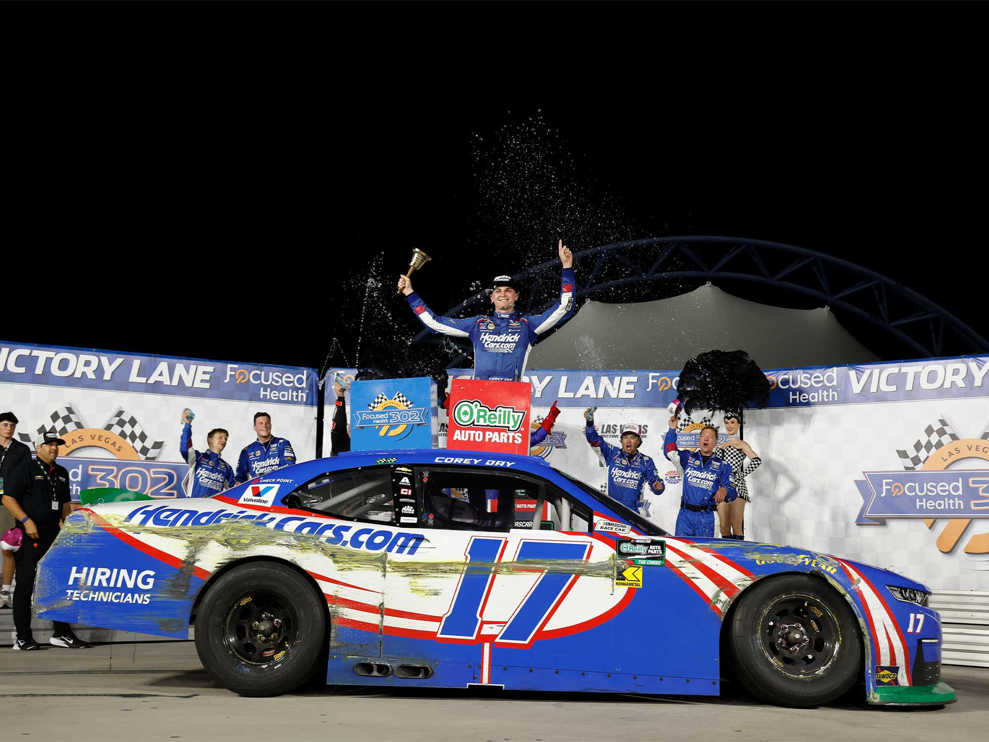 Corey Day 2026 HendrickCars.Com Las Vegas Raced Win Version 1/64 Diecast